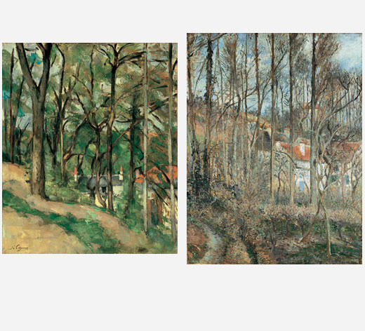 Paul Cézanne. Orchard, Cote Saint-Denis, at Pontoise. 1877
Camille Pissarro. Orchard, Cote Saint-Denis, at Pontoise. 1877