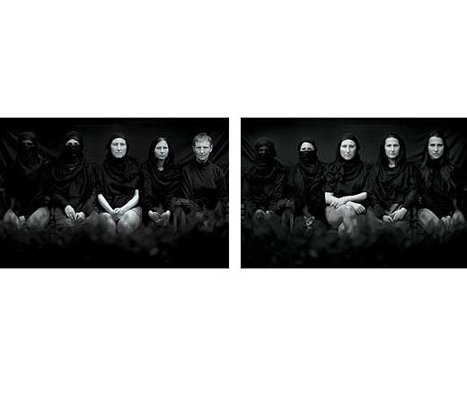 Jananne Al-Ani
(b. 1966 in Kirkuk, Iraq, lives and works in London)
Untitled I and II
1996