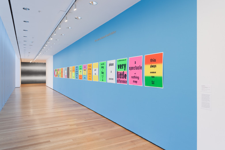 Set of twenty one letterpress posters Sheet: 28 × 22" (71.1 × 55.9 cm) The Museum of Modern Art Library © 2014 Eve Fowler