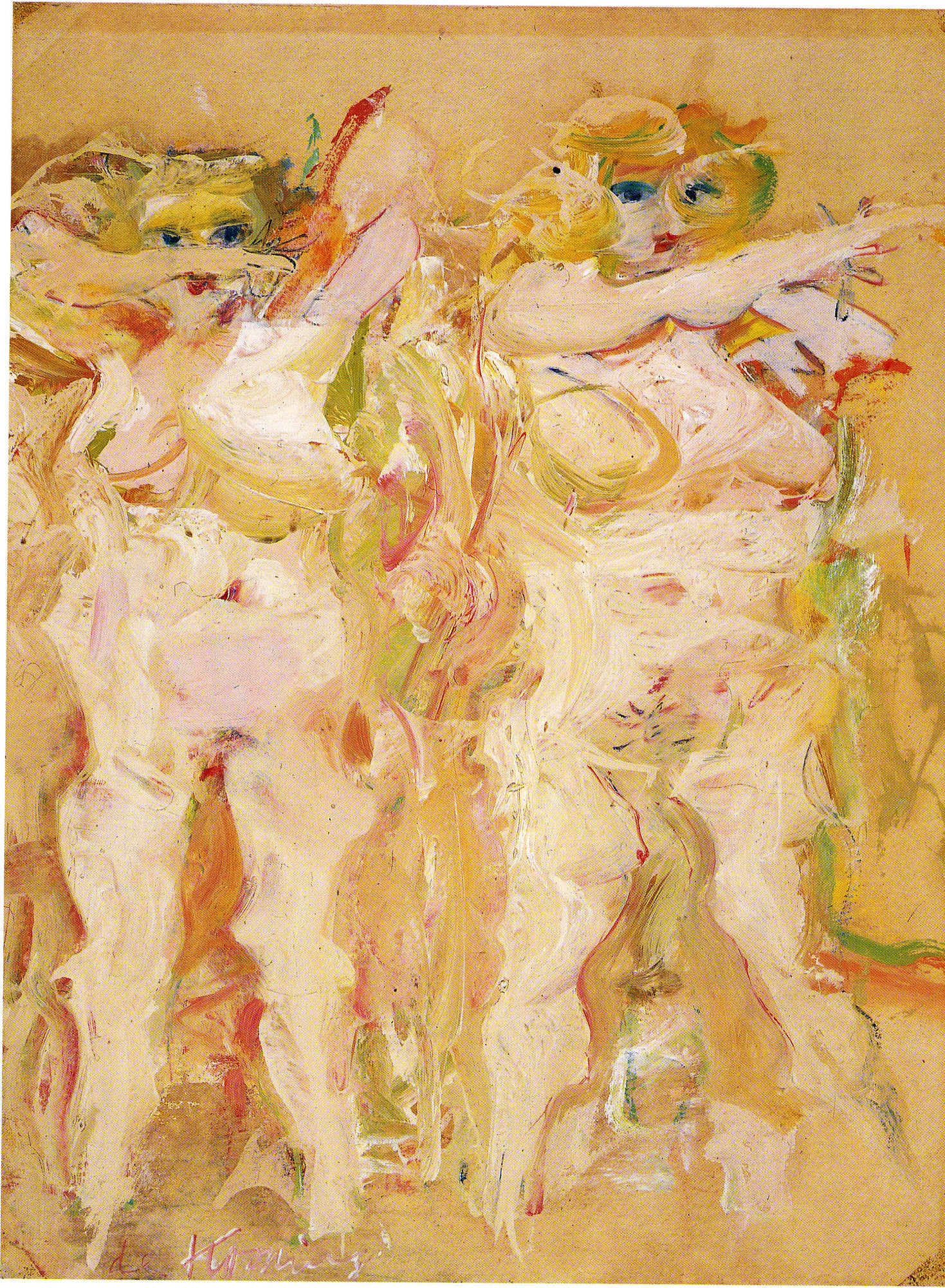 Oil and graphite on paper mounted on masonite  
19 5/8 x 14 5/8" (49.8 x 37.1 cm)   
Private collection, courtesy Timothy Taylor Gallery   
© 2011 The Willem de Kooning Foundation / Artists Rights Society (ARS), New York