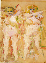 Oil and graphite on paper mounted on masonite
19 5/8 x 14 5/8" (49.8 x 37.1 cm)
Private collection, courtesy Timothy Taylor Gallery
© 2011 The Willem de Kooning Foundation / Artists Rights Society (ARS), New York