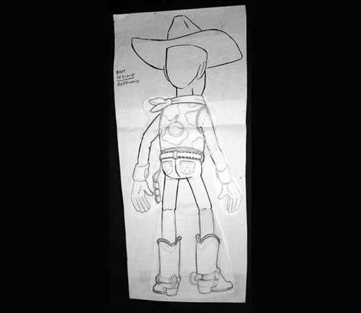 Woody model packet drawing