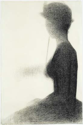 Georges Seurat. Seated Woman with a Parasol (study for A Sunday on La Grande Jatte). c. 1884–85
