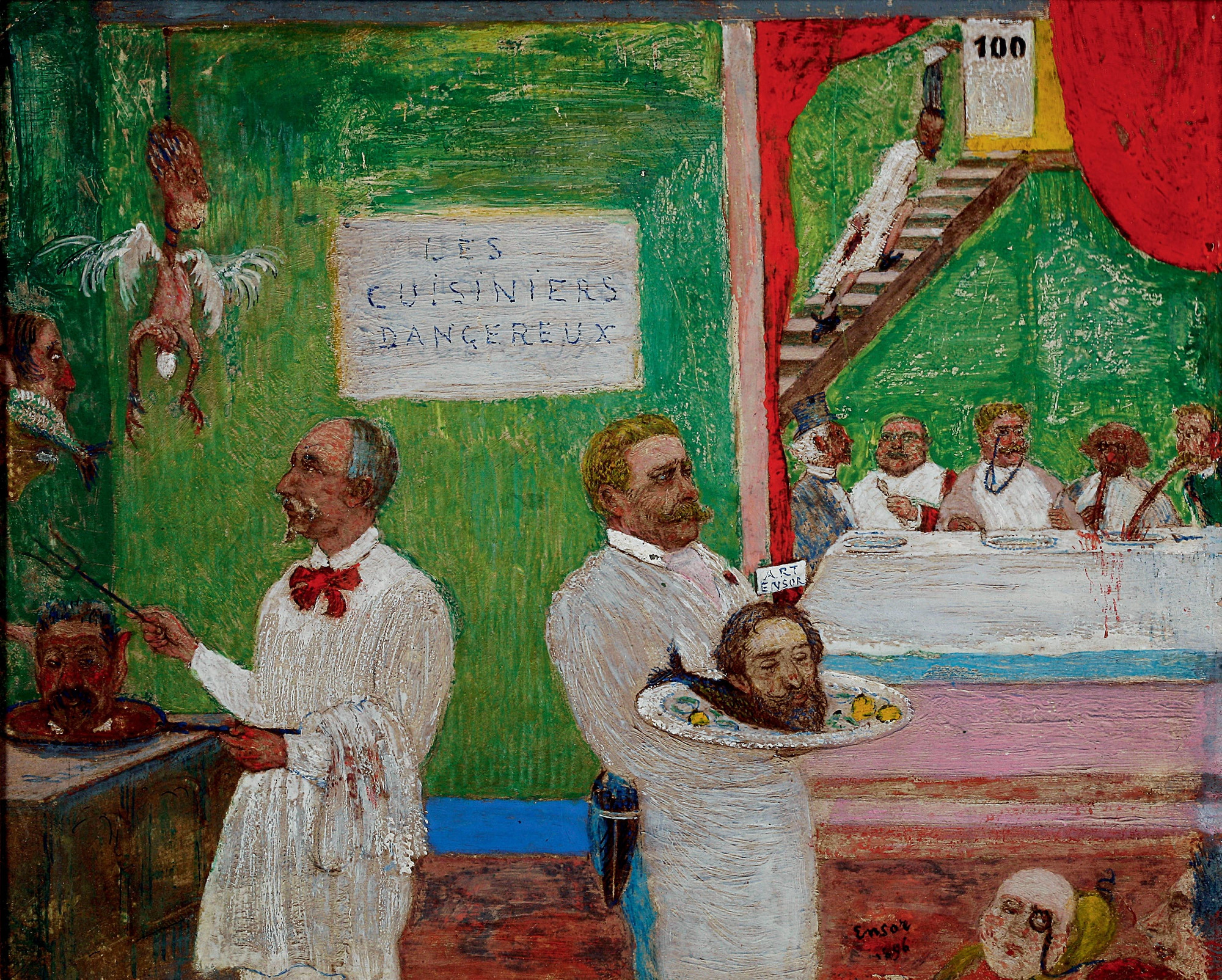James Ensor. The Dangerous Cooks