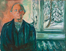 Edvard Munch. Self-Portrait by the Window. c. 1940