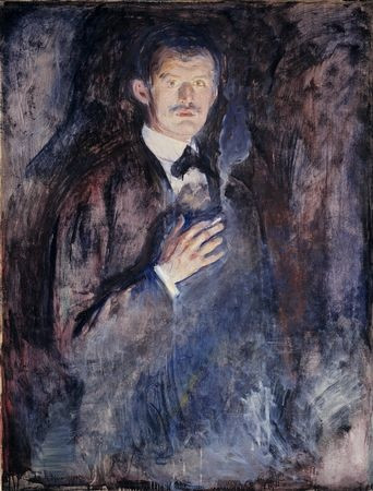 Edvard Munch. Self-Portrait with Cigarette. 1895
