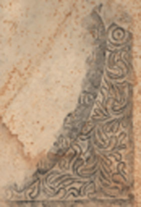 John Stevens. Decorative tombstone border carved in slate. c. 1715.