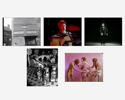 The Beatles. Penny Lane. 1967 

 David Bowie and Mick Rock. Space Oddity. 1972 

 Captain Beefheart (Don Van Vliet). Lick My Decals Off, Baby. 1970 

 The Residents. The Third Reich 'n' Roll (also known as The Land of 1,000 Dances). 1975 

 Devo. Secret Agent Man. 1976