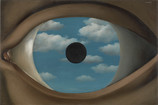 René Magritte. The False Mirror. Le Perreux-sur-Marne, 1928. Oil on canvas. 21 1/4 x 31 7/8" (54 x 80.9 cm). Purchase © 2013 C. Herscovici, Brussels / Artists Rights Society (ARS), New York