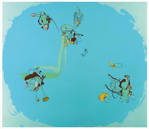 Inka Essenhigh
(American, born 1969)
Cheerleaders and Sky
1999