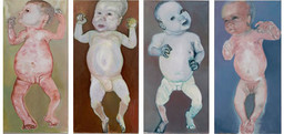 Marlene Dumas. The First People (I-IV). 1990