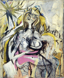 Oil and enamel on fiberboard
53 3/8 x 44 5/8" (136.2 x 113.3 cm)
Hirschhorn Museum and Sculpture Garden, Smithosian Institute, Washington D.C
Gift of Joseph H. Hirshhorn Foundation, 1966
© 2011 The Willem de Kooning Foundation / Artists Rights Society (ARS), New York
