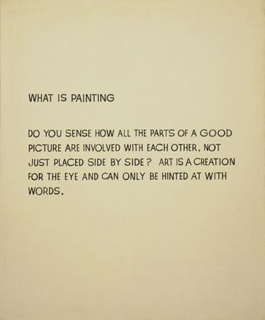 John Baldessari. What Is Painting. 1966–68
