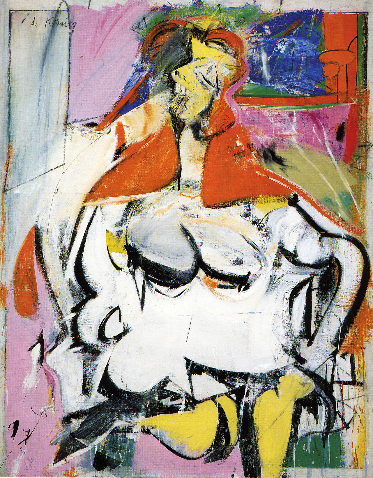 Oil, enamel, and charcoal on canvas  
 60 x 47 7/8" (152.4 x 121.6 cm)  
 Private Collection  
 © 2011 The Willem de Kooning Foundation / Artists Rights Society (ARS), New York