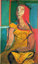 Oil and charcoal on fiberboard
46 1/8 x 27 5/8" (117.2 x 70.2 cm)
Hirshhorn Museum and Sculpture Garden, Smithsonian Institution, Washington D.C
Gift from Joseph H. Hirshhorn Foundation, 1966 F
© 2011 The Willem de Kooning Foundation / Artists Rights Society (ARS), New York