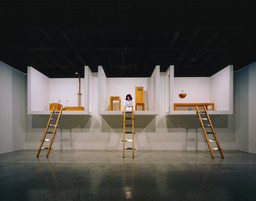 Marina Abramović. The House with the Ocean View. Performed in 2002 for 12 days at Sean Kelly Gallery, New York. Three-channel video with props (color, sound). Duration variable. Photo: Attilio Maranzano. © 2010 Marina Abramović. Courtesy the artist and Sean Kelly Gallery/Artists Rights Society (ARS), New York