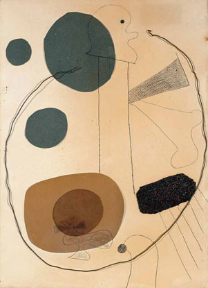 Joan Miró
Collage (Composition with Wire)
Montroig, late July–early October 1929

