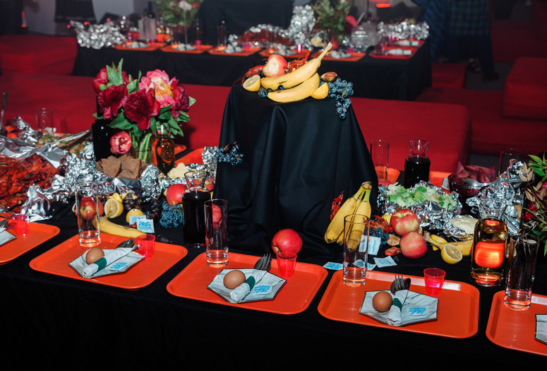 Bread and Roses: A Dinner-Symposium on Women and the Arts on November 6, 2016. Presented at MoMA PS1 as part of VW Sunday Sessions 2016-2017. Photograph: Maggie Shannon.