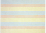 Agnes Martin. With My Back to the World. 1997. Synthetic polymer paint on canvas, six panels, each 60 x 60" (152.5 x 152.5 cm). Fractional and promised gift of the Ovitz Family Collection. © 2018 Estate of Agnes Martin/Artists Rights Society (ARS), New York