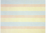 Agnes Martin. With My Back to the World. 1997. Synthetic polymer paint on canvas, six panels, each 60 x 60" (152.5 x 152.5 cm). Fractional and promised gift of the Ovitz Family Collection. © 2018 Estate of Agnes Martin/Artists Rights Society (ARS), New York
