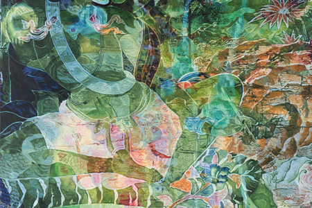 Zheng Guogu. Visionary Transformation of Achievement II. 2016. Oil on canvas, 81 1/2 × 56 7/8" (207 × 144.5 cm). Image courtesy the artist