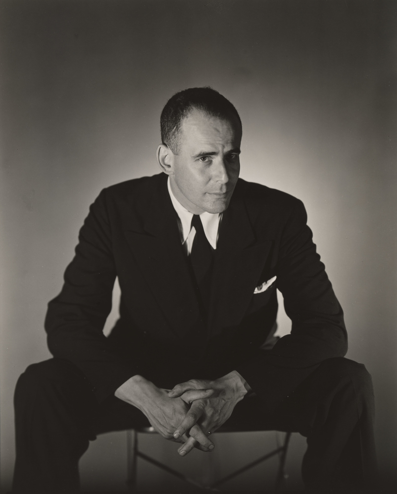 George Platt Lynes (American, 1907–1955). _Lincoln Kirstein_. c. 1948. Gelatin silver print. 9 1/2 × 7 ¾ in. (24.2 × 19.6 cm). The Museum of Modern Art, New York.  Gift of Russell Lynes. © 2019 Estate of George Platt Lynes 