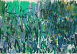 Joan Mitchell. No Rain. 1976. Oil on canvas, two panels, 9' 2" x 13' 1 /58" (279.5 x 400.4 cm). Gift of The Estate of Joan Mitchell