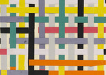 Alejandro Otero. Ortogonal (Collage) 1. 1951. Cut-and-pasted colored paper on paper mounted on paper, 12 5/8 × 12 5/8″ (32.1 × 32.1 cm). Gift of Patricia Phelps de Cisneros in honor of Marie-Josée Kravis. © 2012 / Artists Rights Society (ARS), New York / AUTORARTE, Venezuela