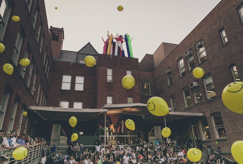 Warm Up on August 15, 2015, presented at MoMA PS1 as part of Warm Up 2015. Photo by Charles Roussel.