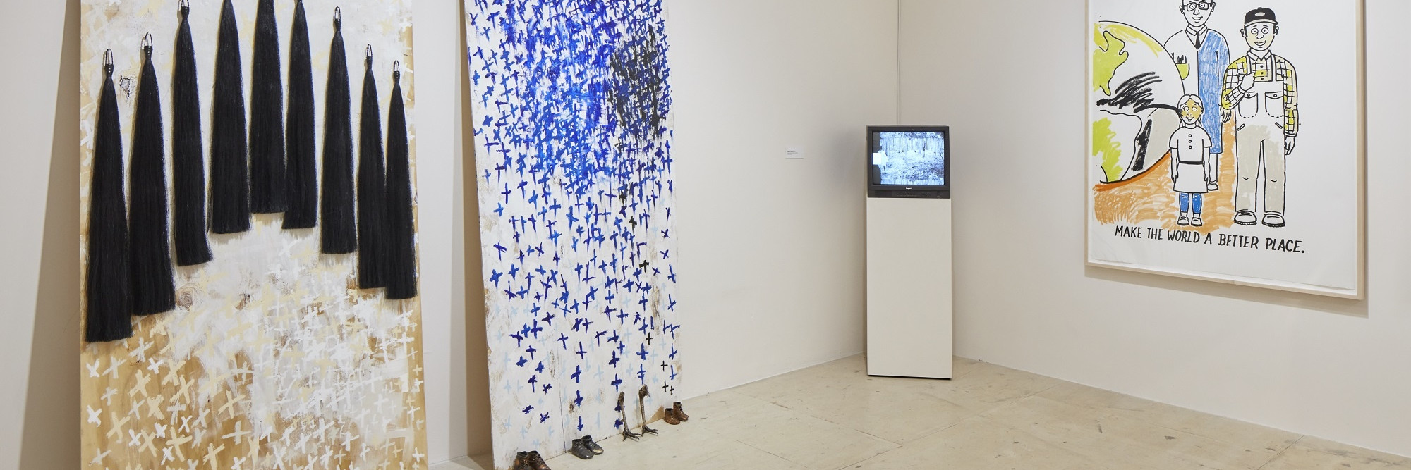 Installation view of MOOD: Studio Museum Artists in Residence 2018-19, on view at MoMA PS1, New York from June 9–September 8, 2019. Image courtesy MoMA PS1. Photo: Matthew Septimus.