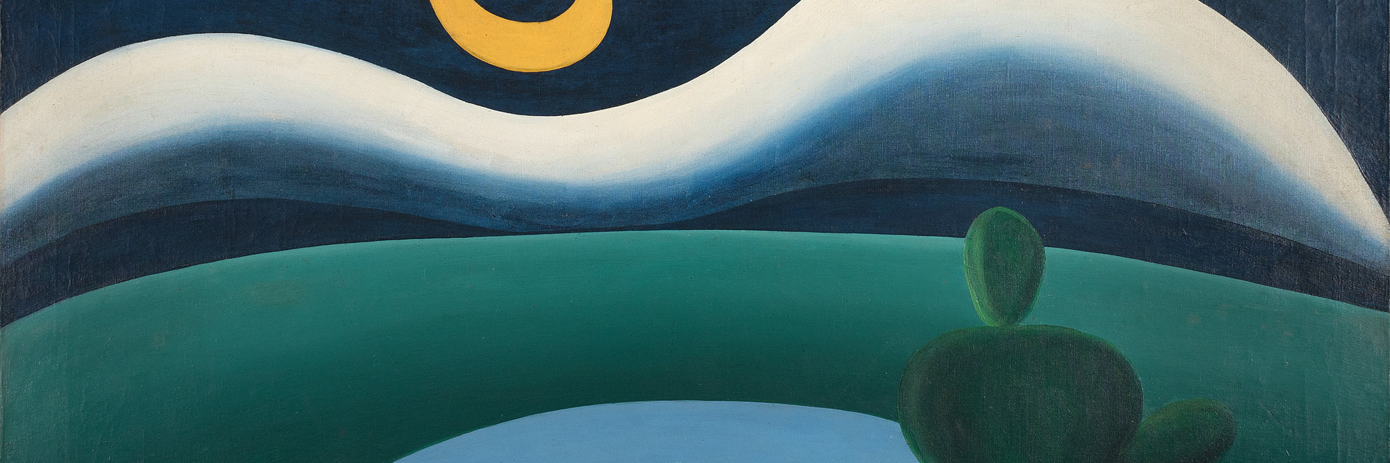 Tarsila do Amaral. The Moon. 1928. Oil on canvas, 43 5/16 × 43 5/16" (110 × 110 cm), Gift of Joan H. Tisch (by exchange)