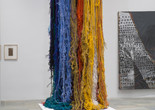 Sheila Hicks. Pillar of Inquiry/Supple Column. 2013–14. Acrylic fiber, 204 × 48 × 48" (variable). Gift of Sheila Hicks, Glen Raven Inc., and Sikkema Jenkins and Co.