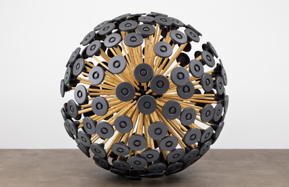 Massoud Hassani. Mine Kafon wind-powered diminer. 201. Bamboo and biodegradable plastics. 87 x 87 x 87" (221 x 221 x 221 cm). Gift of the Contemporary Arts Council of the Museum of Modern Art