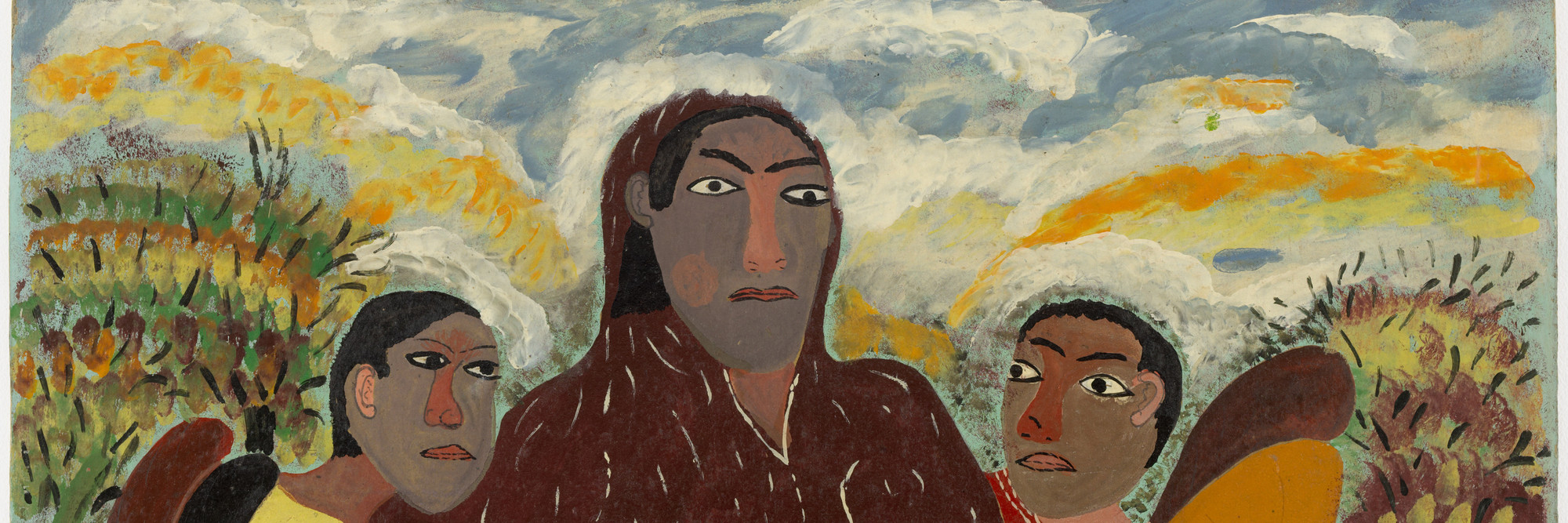 Hector Hyppolite. The Congo Queen. By 1946. Enamel, oil, and pencil on cardboard, 20 × 27 5/8" (50.9 × 70.1 cm). Gift of Mr. and Mrs. Walter Bareiss