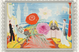 Florine Stettheimer. Family Portrait, II. 1933. Oil on canvas, 46 1/4 × 64 5/8" (117.4 × 164 cm). Gift of Miss Ettie Stettheimer. © Estate of Florine Stettheimer