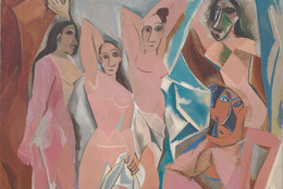 Pablo Picasso. Les Demoiselles d’Avignon. 1907. Oil on canvas, 8' × 7' 8" (243.9 × 233.7 cm). Acquired through the Lillie P. Bliss Bequest (by exchange). © 2019 Estate of Pablo Picasso/Artists Rights Society (ARS), New York