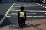 Pope.L (American, born 1955). Times Square Crawl a.k.a. Meditation Square Piece, Times Square, New York. 1978. Inkjet print, 10 × 15" (25.4 × 38.1 cm). The Museum of Modern Art, New York. Acquired in part through the generosity of Jill and Peter Kraus, Anne and Joel S. Ehrenkranz, The Contemporary Arts Council of The Museum of Modern Art , The Jill and Peter Kraus Media and Performance Acquisition Fund, and Jill and Peter Kraus in honor of Michael Lynne. © Pope.L, courtesy the artist