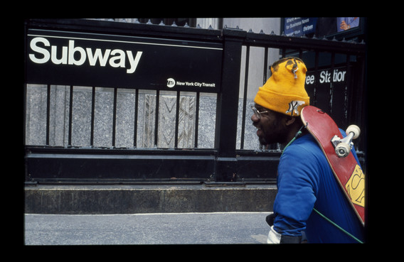 Pope.L (American, born 1955). The Great White Way: 22 miles, 9 years, 1 street, Broadway, New York. 2001-09. Inkjet print, 10 × 15" (25.4 × 38.1 cm). The Museum of Modern Art, New York. Acquired in part through the generosity of Jill and Peter Kraus, Anne and Joel S. Ehrenkranz, The Contemporary Arts Council of The Museum of Modern Art, The Jill and Peter Kraus Media and Performance Acquisition Fund, and Jill and Peter Kraus in honor of Michael Lynne. © Pope.L, courtesy the artist