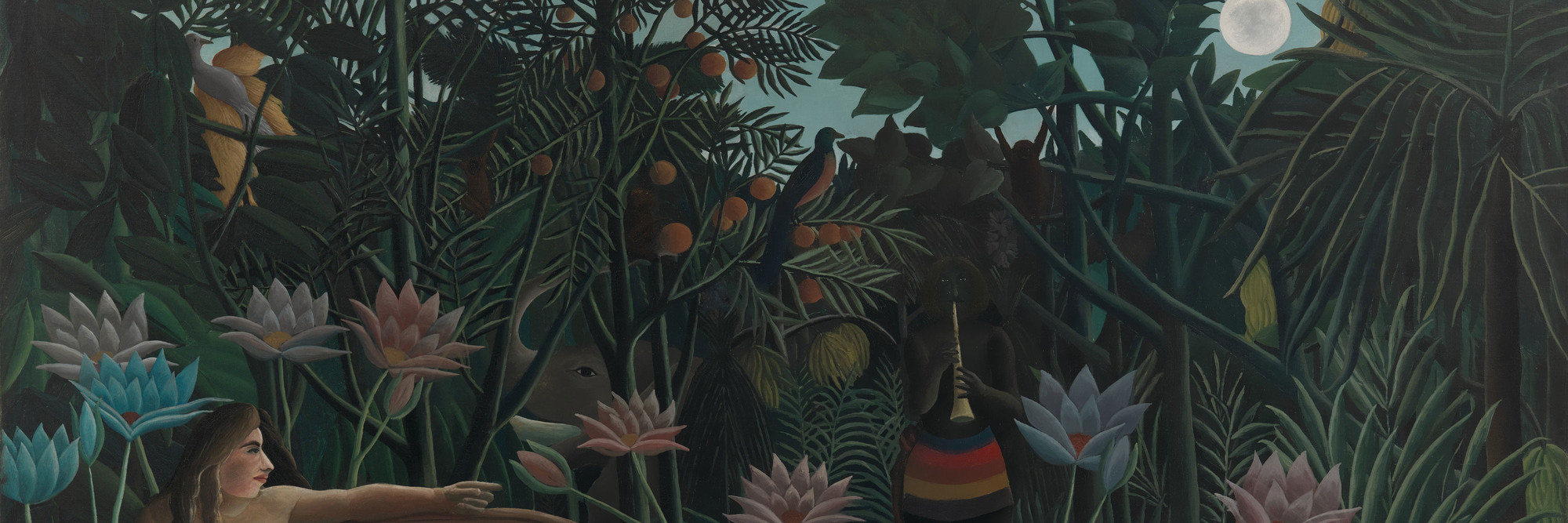Henri Rousseau. The Dream. 1910. Oil on canvas, 6' 8 1/2" × 9' 9 1/2" (204.5 × 298.5 cm). Gift of Nelson A. Rockefeller