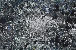 Jack Whitten. Atopolis: For Édouard Glissant. 2014. Acrylic on canvas, eight panels, overall 124 1/2 × 248 1/2" (316.2 × 631.2 cm). Acquired through the generosity of Sid R. Bass, Lonti Ebers, Agnes Gund, Henry and Marie-Josée Kravis, Jerry Speyer and Katherine Farley, and Daniel and Brett Sundheim