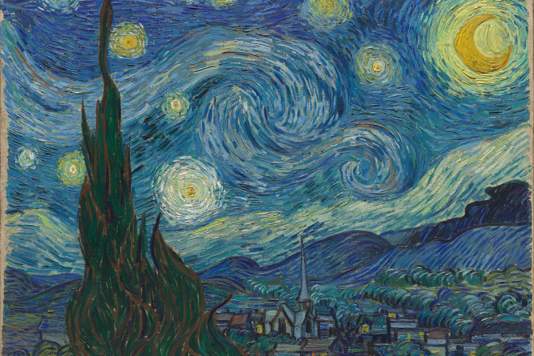 Vincent van Gogh. The Starry Night. Saint Rémy, June 1889. Oil on canvas. 29 x 36 1/4" (73.7 x 92.1 cm). Acquired through the Lillie P. Bliss Bequest (by exchange)
