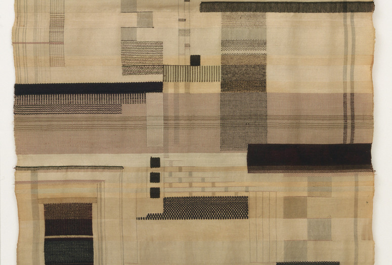 Gunta Stölzl. Wall Hanging. 1924. Wool, silk, mercerized cotton, and metal thread, 68 1/2 x 42 1/2" (174 x 108 cm). Phyllis B. Lambert Fund. © 2018 Artists Rights Society (ARS), New York / VG Bild-Kunst, Bonn