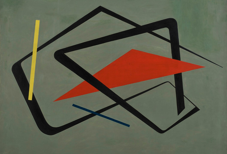 María Freire. Untitled. 1954. Oil on canvas, 36 1/4 × 48 1/16" (92 × 122 cm). Gift of Patricia Phelps de Cisneros through the Latin American and Caribbean Fund in honor of Gabriel Pérez-Barreiro
