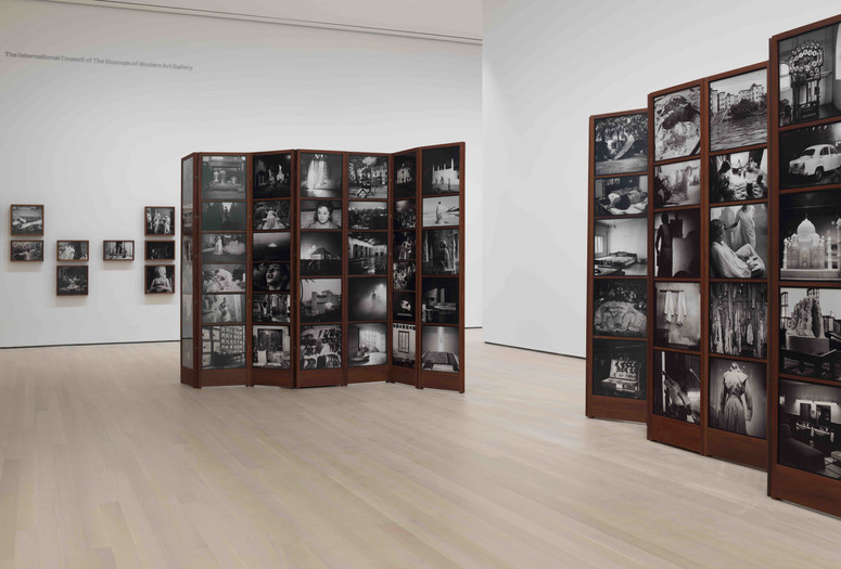 Dayanita Singh. Museum of Chance. 2013. 162 pigmented inkjet prints and teak structures. Acquired with support from The Contemporary Arts Council of The Museum of Modern Art, The Modern Women's Fund, and Committee on Photography Fund. The Museum of Modern Art, New York © 2019 Dayanita Singh. Courtesy of the Frith Street Gallery, London. Photographer: John Wronn