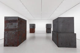 Richard Serra. Equal. 2015. Forged weatherproof steel, eight blocks, each block 60 × 66 × 72" (152.4 × 167.6 × 182.9 cm). Gift of Sidney and Harriet Janis (by exchange), Enid A. Haupt Fund, and Gift of William B. Jaffe and Evelyn A. J. Hall (by exchange)