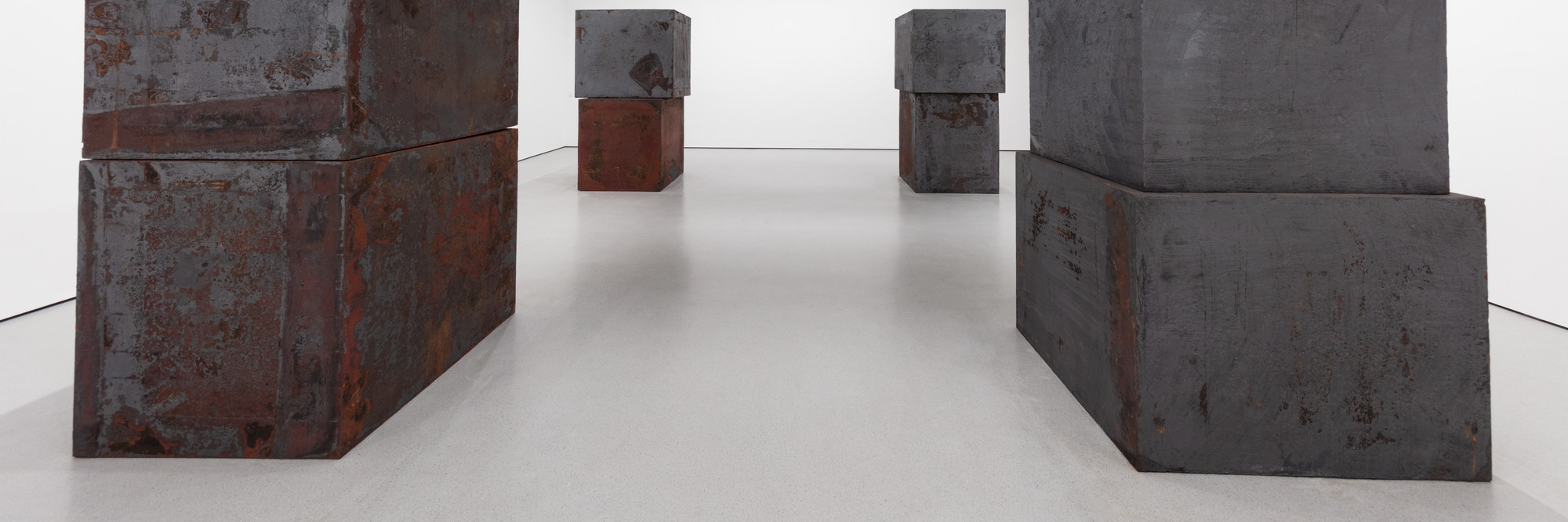 Richard Serra. Equal. 2015. Forged weatherproof steel, eight blocks, each block 60 × 66 × 72" (152.4 × 167.6 × 182.9 cm). Gift of Sidney and Harriet Janis (by exchange), Enid A. Haupt Fund, and Gift of William B. Jaffe and Evelyn A. J. Hall (by exchange)