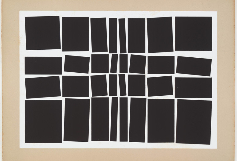 Hélio Oiticica. Metaesquema No. 348. 1958. Gouache on board, 19 7/8 × 26 3/4" (50.5 × 68 cm). Purchased with funds given by Patricia Phelps de Cisneros in honor of Paulo Herkenhoff