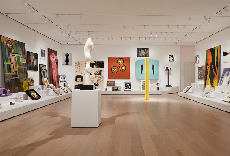 Installation view of Artist’s Choice: Amy Sillman—The Shape of Shape, The Museum of Modern Art, New York, October 21, 2019–April 12, 2020. © 2020 The Museum of Modern Art. Photo: Heidi Bohnenkamp
