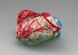 Judith Scott. Untitled. 2002. found objects assembled and wrapped in twine and yarn, 19 x 8 x 9" (48.3 x 20.3 x 22.9 cm). Gift of Martin and Rebecca Eisenberg in honor of Matthew Higgs. Photo: Jonathan Muzikar