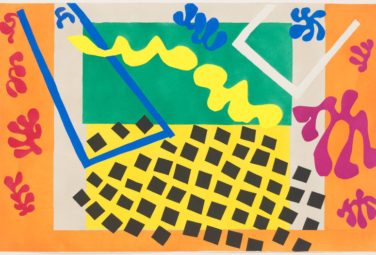 Henri Matisse. The Codomas (Les Codomas) from Jazz. 1947. One from a portfolio of twenty pochoirs. composition (irreg.) and sheet: 16 5/8 x 25 5/8" (42.2 x 65.1 cm). Gift of the artist. © 2020 Succession H. Matisse / Artists Rights Society (ARS), New York